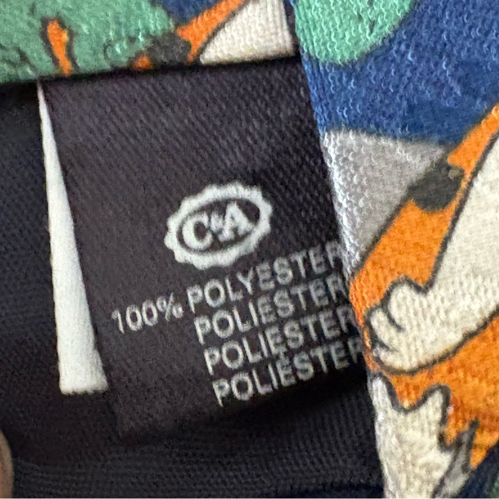 Vintage 1996 The Flintstones Hanna Barber Blue Polyester Tie Fred Dino 60”x3.75” - Picture 5 of 7